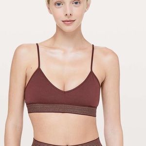 Lululemon Principal Dancer Golden Lining Bralette